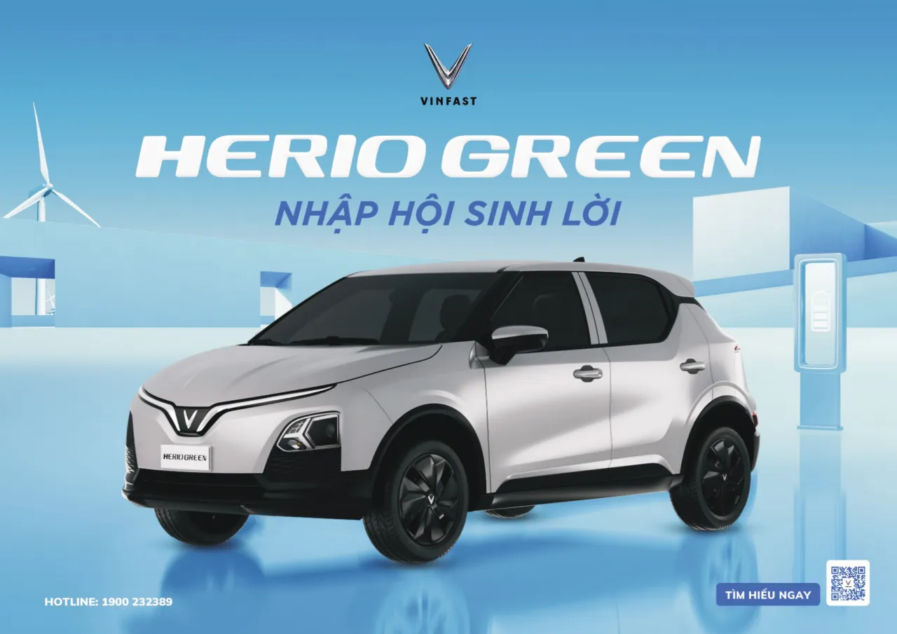 Herio Green giá lăn bánh tháng 6/2026